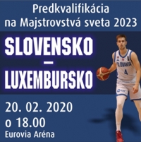 Pozvánka na predkvalifikačný zápas na MS 2023 Slovensko vs. Luxembursko